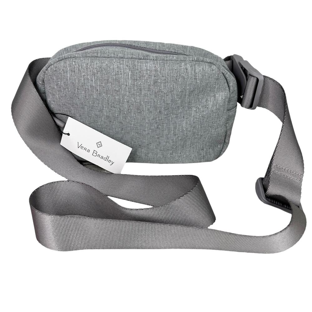 Vera Bradley Essential Belt Bag Medium Heather Gray New